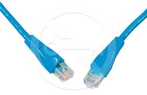 Solarix patch cable CAT5E UTP PVC 1m blue snag-proof