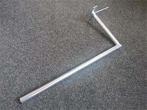 Antenna wall-mount  L  lenght 25cm, height 63cm, d=28mm, bent with T base