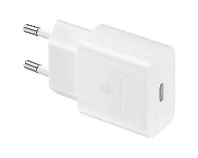 Samsung Charger with USB-C port (15W) without Cable, White