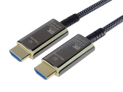 PremiumCord Ultra High Speed HDMI 2.1 optical fiber cable 8K@60Hz, gold-plated 10m