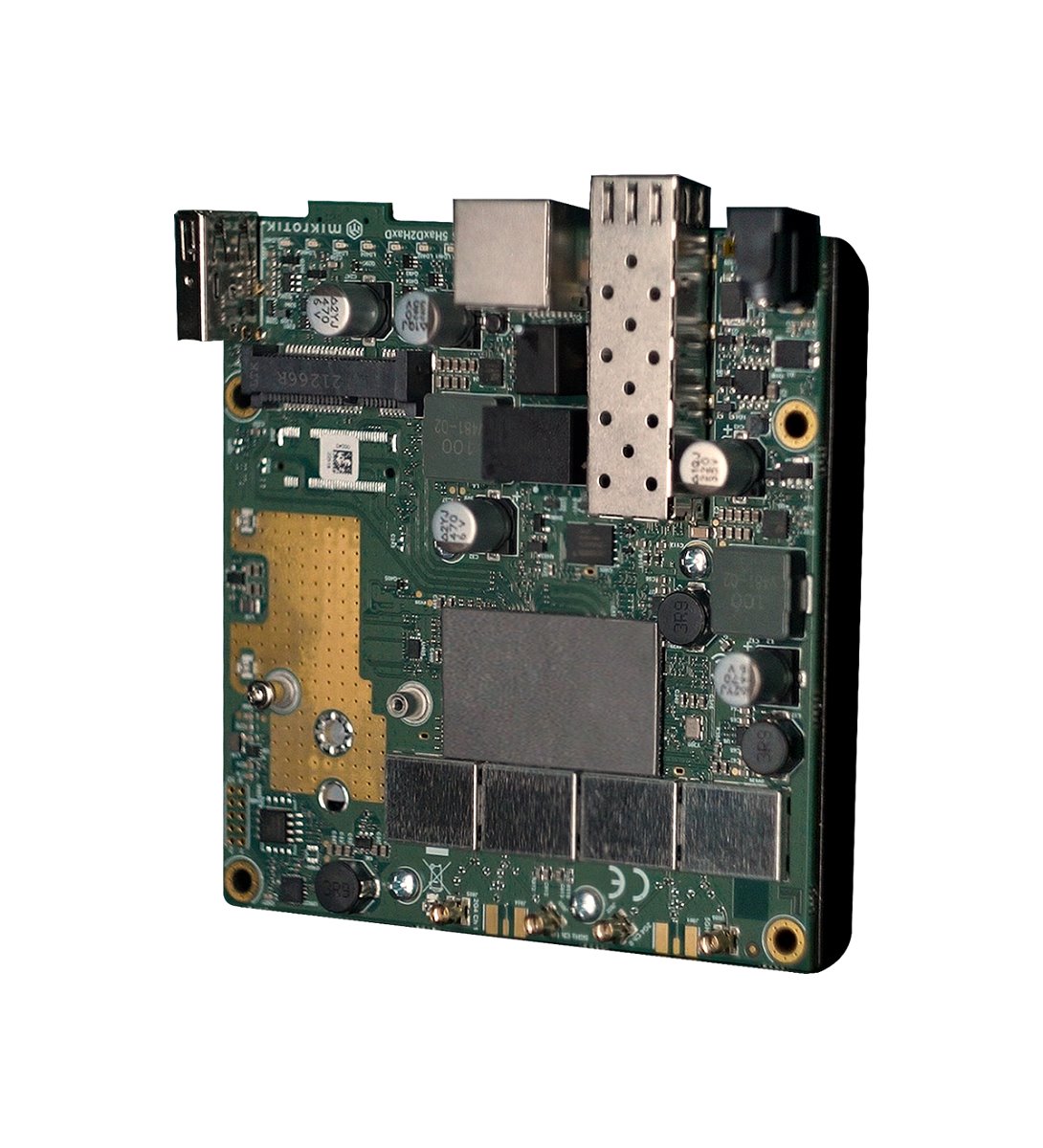MikroTik RouterBOARD L23UGSR-5HaxD2HaxD, dual-band WiFi6, 4x MMCX, RouterOS L4