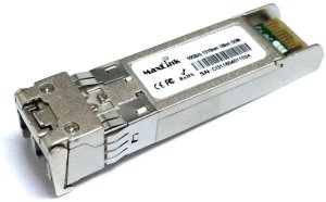 MaxLink 10G SFP+ optical module, industrial -40°C + 85°C, SM, 1310nm, 10km, 2x LC connector, DDM