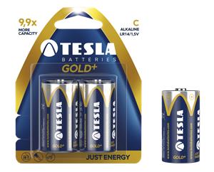 TESLA GOLD alkaline battery C (LR14), 2pcs