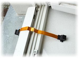 WINDOW FLAT CABLE RJ45-RJ45/0.3-FL copper tape