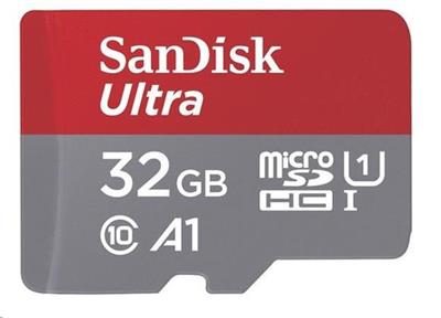 SanDisk MicroSDHC card 32GB Ultra (120MB/s, A1 Class 10 UHS-I ) + adapter