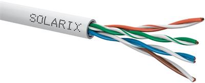 Solarix ethernet cable CAT5E UTP PVC, 500m box