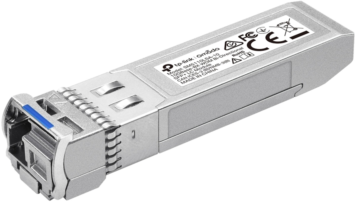 TP-Link SM5110LSA-10 - Omada Optical Module, SM, SFP+, 10G, 1x LC, Bi-Directional, 10km