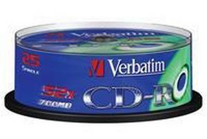 VERBATIM CD-R (25-Pack) Spindle / Extra Protection / DL / 52x / 700 megabytes