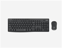 Logitech Silent Wireless Combo MK295, wireless keyboard + mouse, US, Graphite