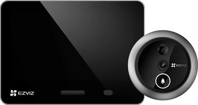 Ezviz EP4, Wireless peephole video doorbell, silver