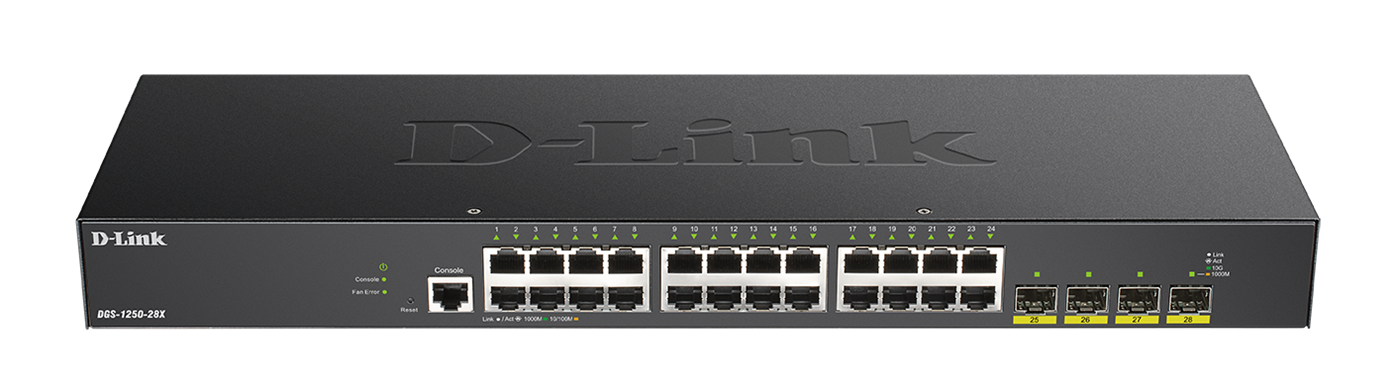 D-Link DGS-1250-28X Smart switch 24x Gb, 4x 1G/10G SFP+