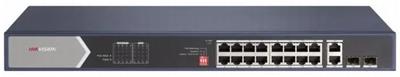 Hikvision DS-3E0520HP-E PoE Switch, 16x PoE, 225W