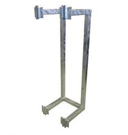 Wall-mount lattice tower mast holder 100cm double, distance from wall 60cm