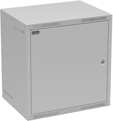 Solarix wall-mounted cabinet GrandN 12U 450mm, sheet metal door, RAL 7035