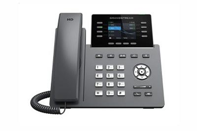 Grandstream GRP2624 SIP phone, 2.8" TFT color display, 4 SIP accounts, 4 pr. buttons., 2x10/100Mb, WiFi, BT