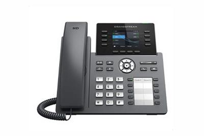 Grandstream GRP2634 SIP phone, 2.8" TFT color display, 4 SIP accounts, 10 pr. buttons., 2x10/100Mb, WiFi, BT