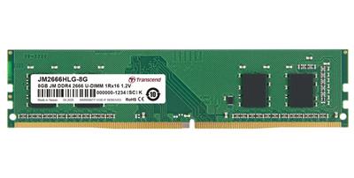 Transcend memory 8GB DDR4 2666 U-DIMM (JetRam) 1Rx16 CL19