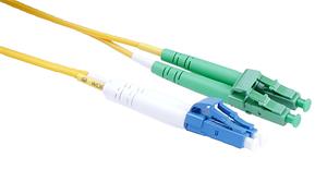 Masterlan fiber optic patch cord, LCupc-LCapc, Singlemode 9/125, duplex, 2m