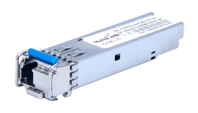MaxLink 1.25G SFP optical module, industrial -40°C +85°C, WDM(BiDi), SM, Tx 1310/Rx1550nm, 20KM, 1x LC connector, DDM
