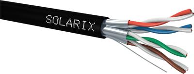 Solarix ethernet cable CAT6A STP PE outdoor 500m reel