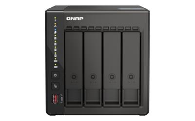 QNAP TS-453E-8G (4core 2,6GHz, 8GB RAM, 4x SATA, 2x M.2 NVMe slot, 2x HDMI 4K, 2x 2,5GbE, 4x USB)