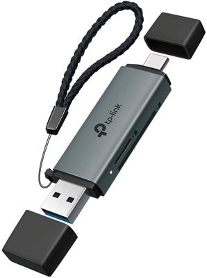 TP-Link UA430D USB 3.0 Type-C and Type-A to SD and microSD 3.0 Card Reader