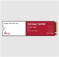 WD RED SSD NVMe 4TB PCIe SN700, Geb3 8GB/s, (R:3400/W:3100 MB/s) TBW 5100