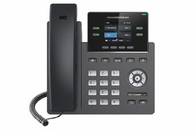 Grandstream GRP2612W SIP phone, 2.4 TFT color display, 2 SIP accounts, 4 programmable keys, 2×10/100Mbps ports, WiFi