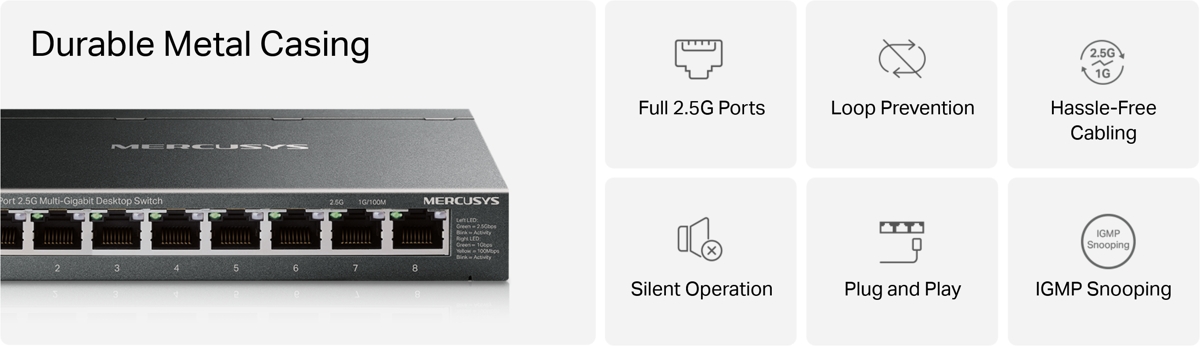 MERCUSYS MS108GS-M2 Banner
