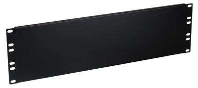 Masterlan blind cover panel 3U, black