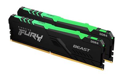 KINGSTON 32GB 3600MHz DDR4 CL18 DIMM (Kit of 2) FURY Beast RGB