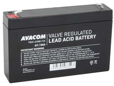 AVACOM battery 6V 8Ah F2 (PBAV-6V008-F2A)