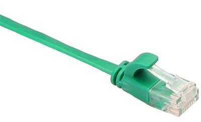 Masterlan comfort patch cable UTP, flat, Cat6, 0,5m, green