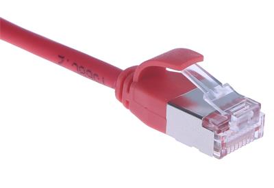 Masterlan comfort patch cable U/FTP, extra slim, Cat6A, 5m, red, LSZH