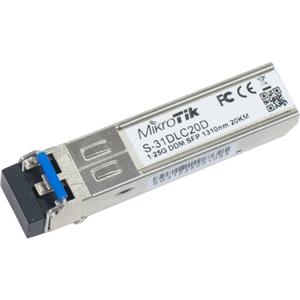 MikroTik SFP module S-31DLC20D, SM, 20km, 1.25G, 1310nm