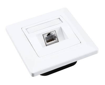 Solarix CAT5E STP 1 x RJ45 flush-mounted socket white
