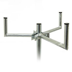 Antenna mast mount three-point  L , length 35 cm, height 16 cm, d=35 mm