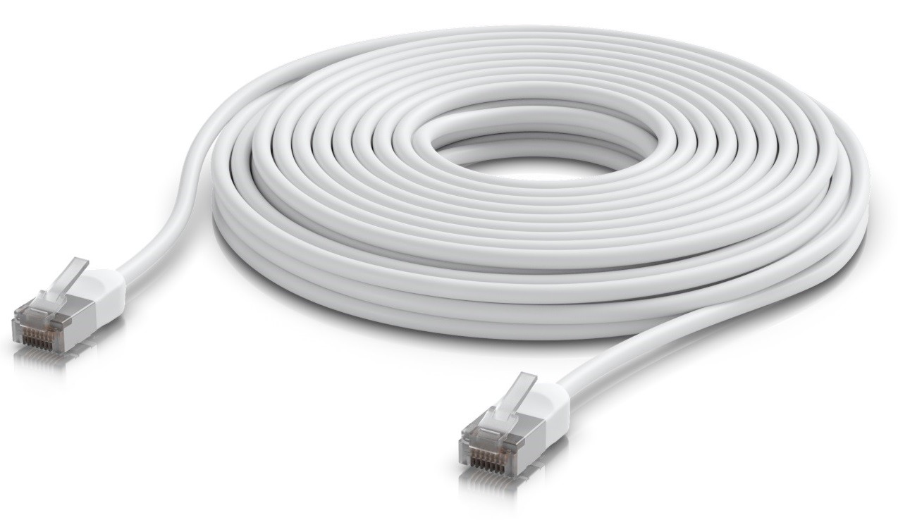 Ubiquiti UACC-Cable-Patch-Outdoor-C6A-12M-W outdoor Cat6a patch cable, 12m