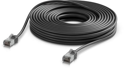 Ubiquiti UACC-Cable-Patch-Outdoor-C6A-15M-BK, Outdoor Cat6a patch cable, 15m, black