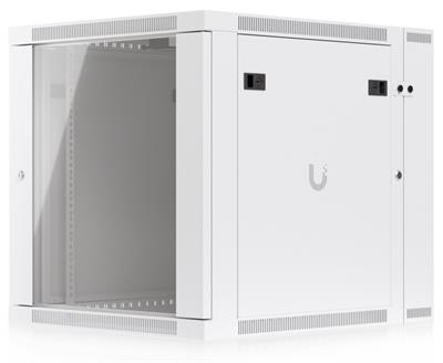 Ubiquiti Two-section 12U Rack Cabinet, Wall mount, 700mm, glass door
