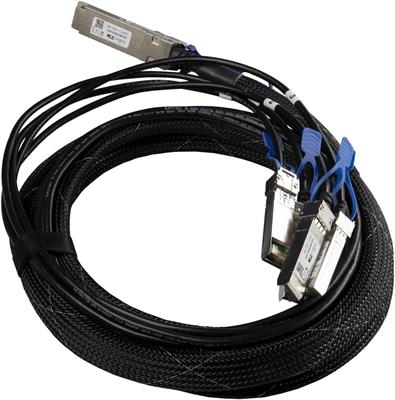 MikroTik XQ+BC0003-XS+ - 100G DAC cable QSFP28 to 4x SFP28, 3m