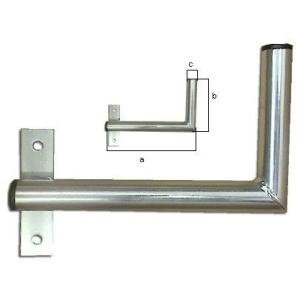 Antenna wall-mount to the window  L  lenght 25cm, height 12cm, d=28mm with left strap