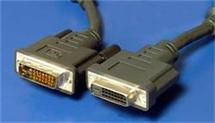 DVI extension cable, DVI-D dual link MF, 5m