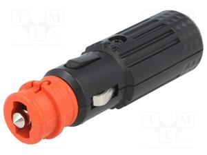 Vidlice autozapalovače; 16A; 12V/1x15A; černá
