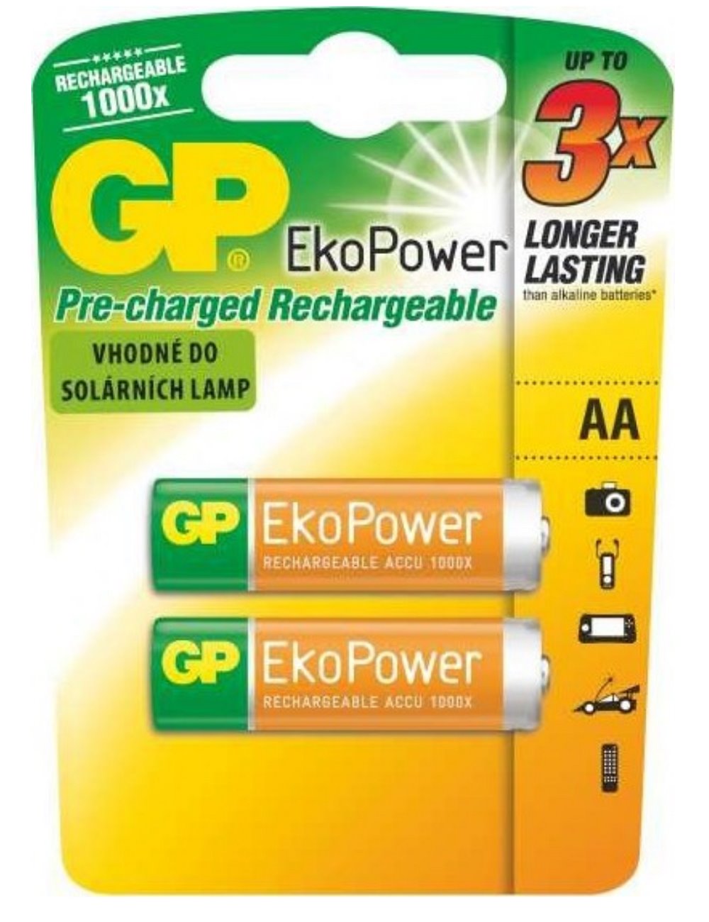 Rechargeable battery GP Ekopower AA 2pcs 1000mAh