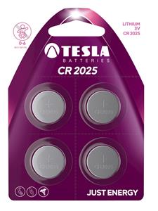 TESLA CR 2025 Lithium (CR2025, button battery) 1pc