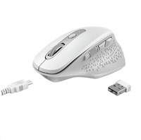 TRUST Wireless Mouse Ozaa Rechargeable Wireless Mouse - white