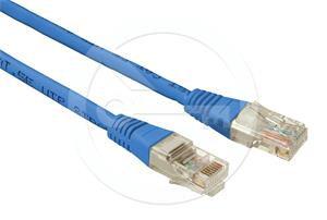 Solarix patch cable CAT5E UTP PVC 0,5m blue non-snag-proof