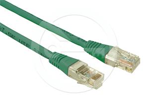 Solarix patch cable CAT5E UTP PVC 0,5m green non-snag-proof
