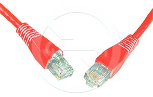 Solarix patch cable CAT5E UTP PVC 3m red snag-proof
